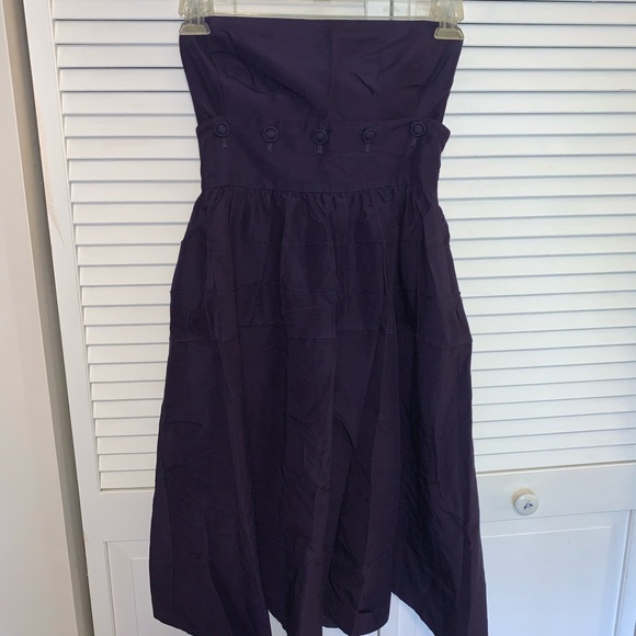 Anthropologie Dresses & Skirts - Maeve Purple Strapless Dress